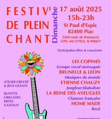 Festiv' De Plein Chant 2025 affiche