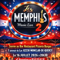 Le duo Les Memphis 2 guitare voix harmonica en live