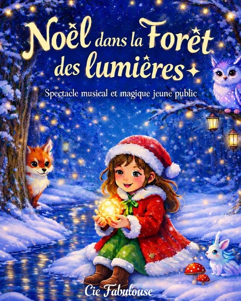 Noël dans la forêt des lumières