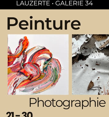 Exposition Peinture et Photographie à la Galerie 34 à Lauzerte