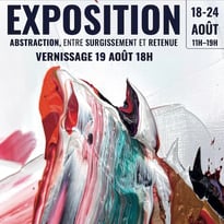 Exposition de peinture "Abstraction, entre surgissement et retenue"