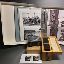 Démonstration : plaques de verre et photographies en histoire et en lumière