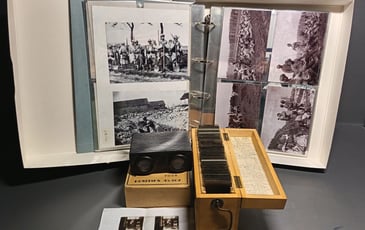 Démonstration : plaques de verre et photographies en histoire et en lumière