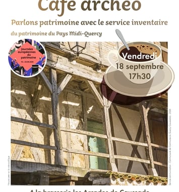 Conférence : café archéo, parlons patrimoine !