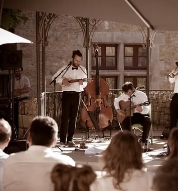 Concert de Cazelle Café, chanson swing & cumbia