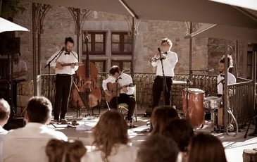 Concert de Cazelle Café, chanson swing & cumbia